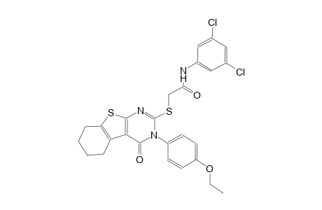N-(3,5-dichlorophenyl)-2-{[3-(4-ethoxyphenyl)-4-oxo-3,4,5,6,7,8-hexahydro[1]benzothieno[2,3-d]pyrimidin-2-yl]sulfanyl}acetamide