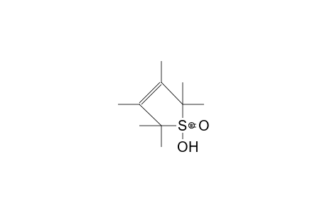 2,2,3,4,5,5-Hexamethyl-2,5-dihydro-thiophene 1,1-dioxide protonated