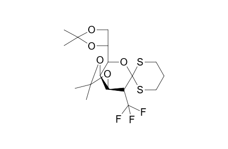 1,2-Dideoxy-3,4:6,7-di-O-isopropylidene-1,1-[propylenebis(sulfanediyl)]-2-C-(trifluoromethyl)-D-glycero-D-galacto-heptopyranose