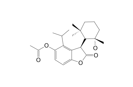 5-Acetoxy-3-(2'-hydroxy-2',6',6'-trimethylcyclohexyl)-4-isopropyl-2(3H)-benzofuran-2-one