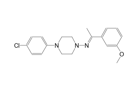 4-(4-chlorophenyl)-N-[(E)-1-(3-methoxyphenyl)ethylidene]-1-piperazinamine