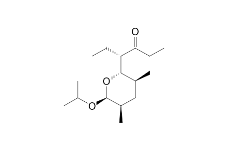 (4S)-4-[(2S,3S,5R,6S)-6-Isopropyloxy-3,5-dimethyltetrahydropyran-2-yl]hexan-3-one