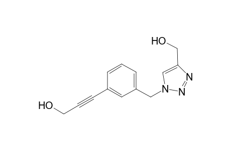 3-(3-((4-(hydroxymethyl)-1H-1,2,3-triazol-1-yl)methyl)phenyl)prop-2-yn-1-ol