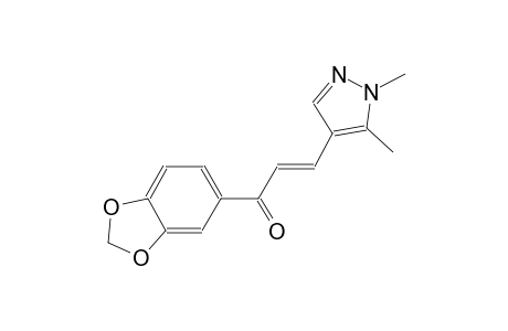 (2E)-1-(2H-1,3-benzodioxol-5-yl)-3-(1,5-dimethyl-1H-pyrazol-4-yl)prop-2-en-1-one