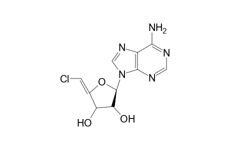 9-(5(E)-Chloro-5-deoxy-.beta.-D-erythro-pent-4-enofuranosyl)adenine