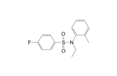 N-ethyl-4-fluoro-N-(2-methylphenyl)benzenesulfonamide