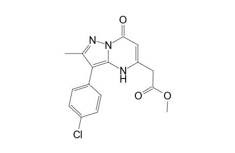 Methyl 2-[3-(4-chlorophenyl)-2-methyl-7-oxo-4H,7H-pyrazolo[1,5-a]pyrimidin-5-yl]acetate