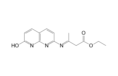 3-[(7-HYDROXY-1,8-NAPHTHYRIDIN-2-YL)IMINO]BUTYRIC ACID, ETHYL ESTER