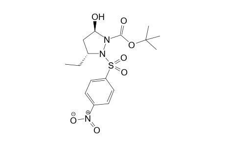 (3R,5R)-2-tert-Butoxycarbonyl-5-ethyl-1-(4-nitrophenylsulfonyl)pyrazolidin-3-ol