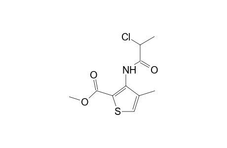 3-(2-Chloropropanoylamino)-4-methyl-thiophene-2-carboxylic acid methyl ester