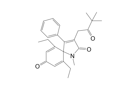 3-(3,3-Dimethyl-2-oxobutyl)-6,10-diethyl-1-methyl-4-phenyl-1-azaspiro[4.5]deca-3,6,9-triene-2,8-dione