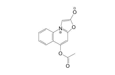 2,5-dihydroxyoxazolo[3.2-a]quinolinium hydroxide, inner salt, 5-acetate