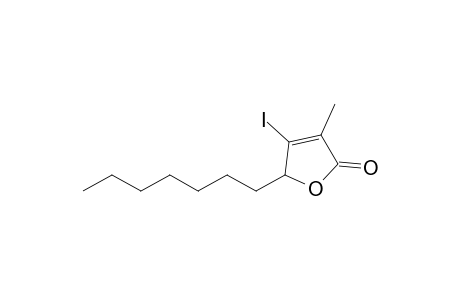 2-heptyl-3-iodanyl-4-methyl-2H-furan-5-one
