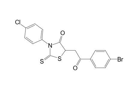 5-[2-(4-Bromophenyl)-2-oxoethyl]-3-(4-chlorophenyl)-2-thioxo-1,3-thiazolidin-4-one