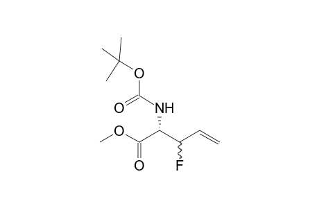 (2R), (3S,R)-2-tert-Butoxycarbonylamino-3-fluoro-pent-4-enoic acid methyl ester