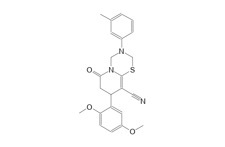 2H,6H-pyrido[2,1-b][1,3,5]thiadiazine-9-carbonitrile, 8-(2,5-dimethoxyphenyl)-3,4,7,8-tetrahydro-3-(3-methylphenyl)-6-oxo-
