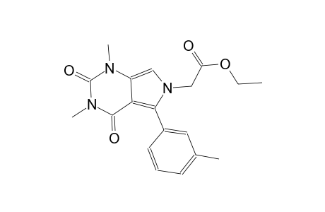ethyl [1,3-dimethyl-5-(3-methylphenyl)-2,4-dioxo-1,2,3,4-tetrahydro-6H-pyrrolo[3,4-d]pyrimidin-6-yl]acetate