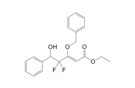 syn-Ethyl 4-Difluoro-3-benzyloxy-5-hydroxy-5-phenylpent-2-enoate