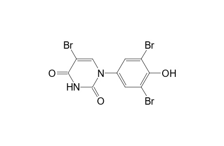 1-[3,5-bis(bromanyl)-4-oxidanyl-phenyl]-5-bromanyl-pyrimidine-2,4-dione