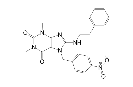 1,3-dimethyl-7-(4-nitrobenzyl)-8-[(2-phenylethyl)amino]-3,7-dihydro-1H-purine-2,6-dione