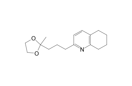 5,6,7,8-tetrahydro-2-[3-(2-methyl-1,3-dioxolan-2-yl)-propyl]quinoline