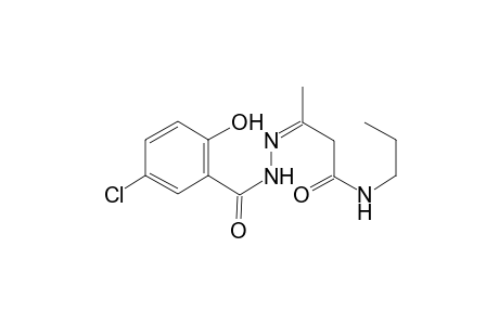 3-[(5-Chloro-2-hydroxy-benzoyl)-hydrazono]-n-propyl-butyramide