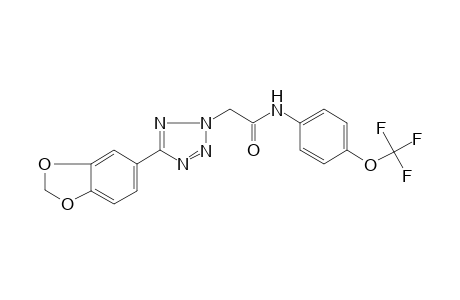2-(5-Benzo[1,3]dioxol-5-yl-tetrazol-2-yl)-N-(4-trifluoromethoxy-phenyl)-acetamide