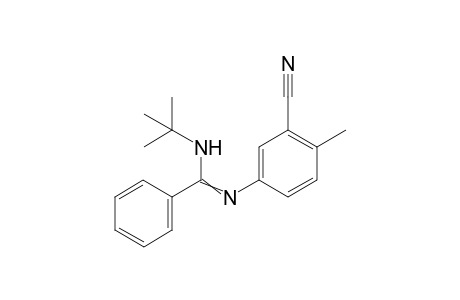 N-(tert-Butyl)-N'-(3-cyano-4-methylphenyl)benzimidamide