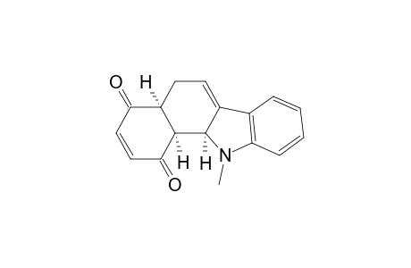 1H-Benzo[a]carbazole-1,4(4aH)-dione, 5,11,11a,11b-tetrahydro-11-methyl-, (4a.alpha.,11a.alpha.,11b.alpha.)-