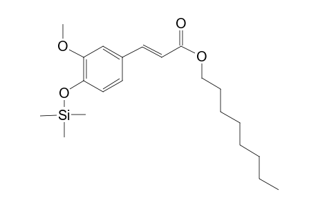 Ferulic acid <(E)-> n-octyl ester, mono-TMS