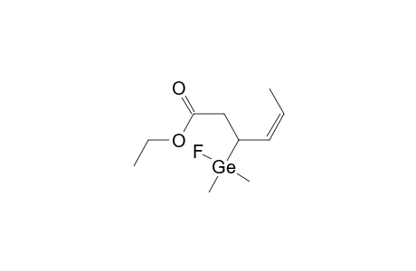 Ethyl 3-(fluorodimethylgermyl)-4-hexenoate