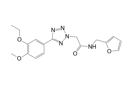 2H-1,2,3,4-Tetrazole-2-acetamide, 5-(3-ethoxy-4-methoxyphenyl)-N-(2-furanylmethyl)-