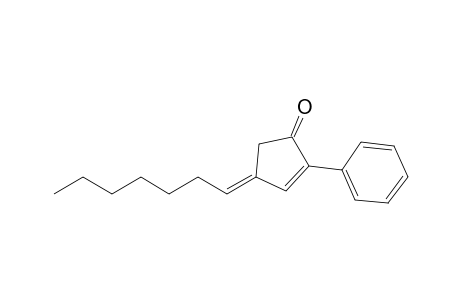 2-Phenyl-4-heptylidenecyclopent-2-en-1-one