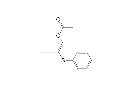 1-Buten-1-ol, 3,3-dimethyl-2-(phenylthio)-, acetate, (Z)-