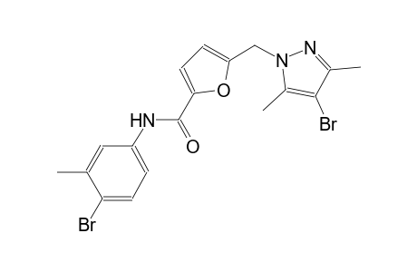 5-[(4-bromo-3,5-dimethyl-1H-pyrazol-1-yl)methyl]-N-(4-bromo-3-methylphenyl)-2-furamide