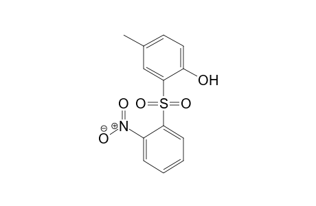 4-Methyl-2-((2-nitrophenyl)sulfonyl)phenol