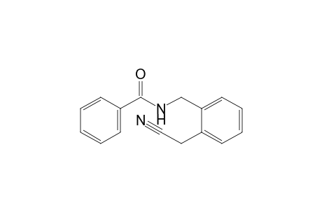 2-(Benzoylaminomethyl)benzyl cyanide