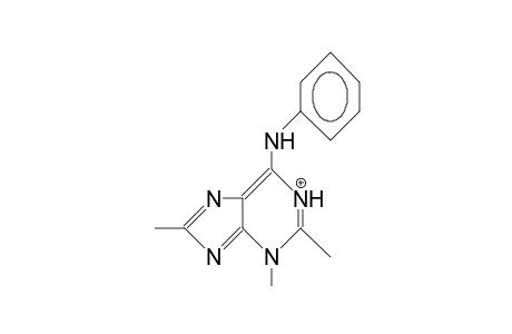 N-Phenyl-2,3,8-trimethyl-3H-purin-6-amine cation