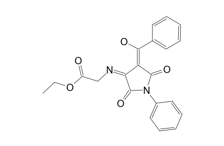 1-PHENYL-3-((ETHOXYCARBONYLMETHYLENE)-IMINE)-4-(PHENYL-(HYDROXY)-METHYLIDENE)-PYRROLIDINE-2,5-DIONE