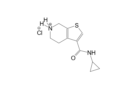 thieno[2,3-c]pyridinium, 3-[(cyclopropylamino)carbonyl]-4,5,6,7-tetrahydro-, chloride