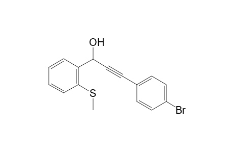 3-(4-Bromophenyl)-1-(2-(methylthio)phenyl)prop-2-yn-1-ol