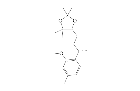 5-((S)-3-(2-methoxy-4-methylphenyl)butyl)-2,2,4,4-tetramethyl-1,3-dioxolane