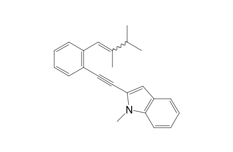 2-((2-(2,3-Dimethylbut-1-en-1-yl)phenyl)ethynyl)-1-methyl-1H-indole