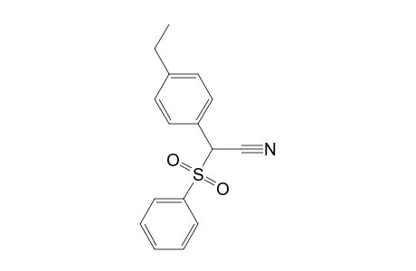 2-(4-Ethylphenyl)-2-(phenylsulfonyl)ethanenitrile