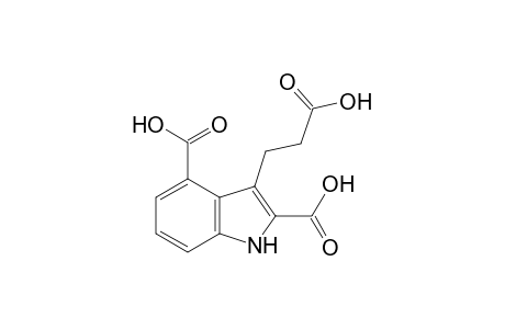 3-(2-carboxyethyl)indole-2,4-dicarboxylic acid