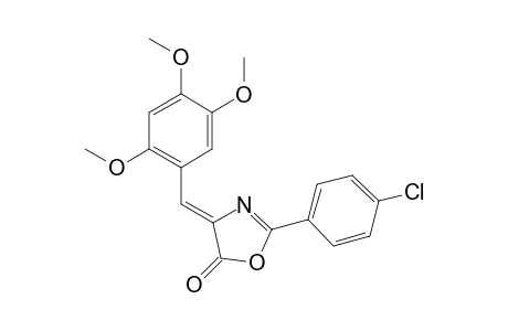 2-(p-Chlorophenyl)-(4Z)-(2,4,5-trimethoxybenzylidene)-5(4H)-oxazolone