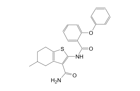 benzo[b]thiophene-3-carboxamide, 4,5,6,7-tetrahydro-5-methyl-2-[(2-phenoxybenzoyl)amino]-