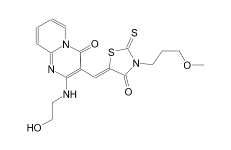 2-[(2-hydroxyethyl)amino]-3-{(Z)-[3-(3-methoxypropyl)-4-oxo-2-thioxo-1,3-thiazolidin-5-ylidene]methyl}-4H-pyrido[1,2-a]pyrimidin-4-one