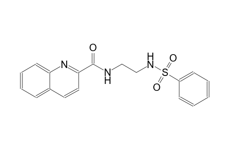 2-quinolinecarboxamide, N-[2-[(phenylsulfonyl)amino]ethyl]-