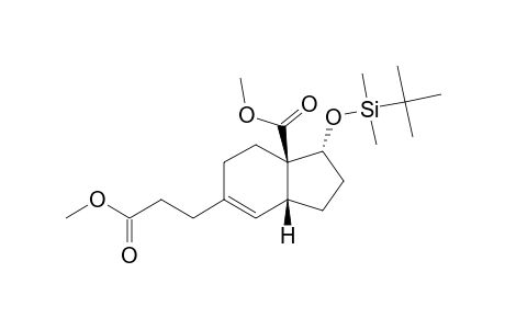 3-(TERT.-BUTYLDIMETHYLSILANYLOXY)-6-(2-METHOXYCARBONYLETHYL)-2,3,4,7,8,9-HEXAHYDRO-1H-INDENE-9-CARBOXYLIC-ACID-METHYLESTER